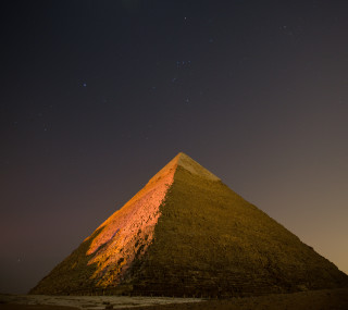 Tall pyramid night sky stars - the sky above free wallpaper