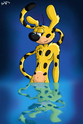 Cartoon character standing water arms - dom qwek free wallpaper