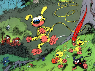 Cartoon dog chasing bugs woods - a cartoon of a dog free wallpaper