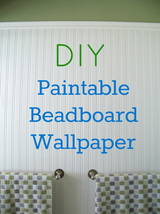 Diy painted beadboard wallpaper curtains - temporary art free wallpaper