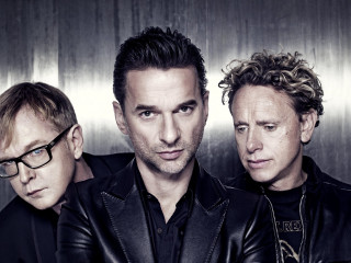 Three men black leather jackets - metallic free wallpaper