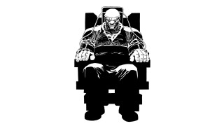 Black white man chair hands - benjamin marra free wallpaper