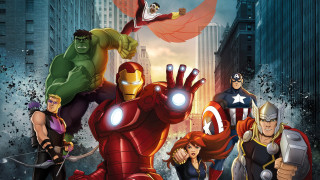 Avengers group city street arms - ashcan school free wallpaper