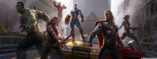 Avengers characters street car man - craig mullins free wallpaper