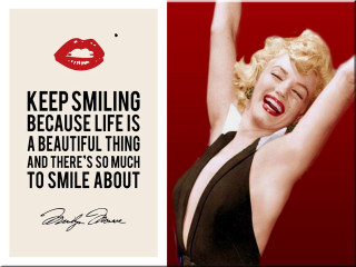 Marilyn monroe quote smile beauty 3 - andy warhol free wallpaper