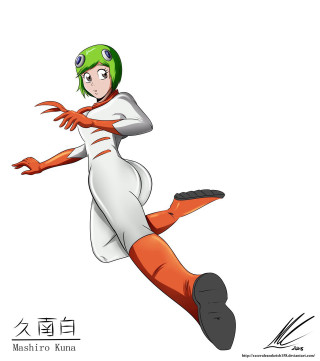Cartoon character running helmet green - cobra free wallpaper