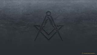 Masonic symbol black white photo - occult free wallpaper