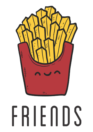 Red container fries white background - chippy free wallpaper