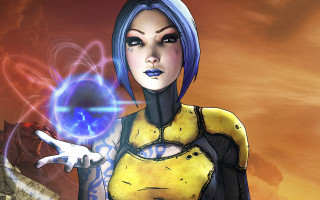 Woman blue hair blue ball - a blue ball free wallpaper