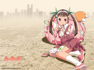 Girl sitting headphones bag city - her hand and a city in the background free wallpaper