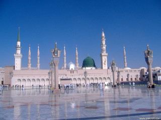 Green dome building fountain people - a large building free wallpaper
