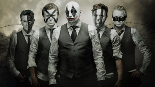 Painted faces men ties group 2 - cloudy sky free wallpaper