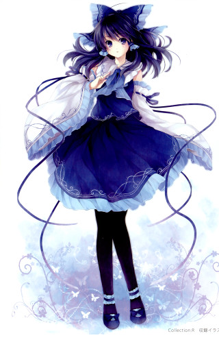 Alice prin blue dress snow - the snow free wallpaper