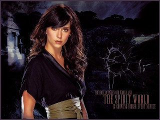 Woman black shirt clock tower - a dark sky free wallpaper