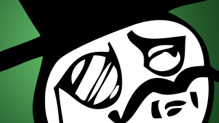 Black white drawing man hat - verdadism free wallpaper