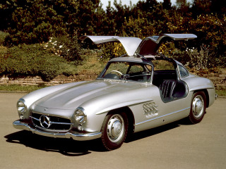 Mercedes sports car surfboard retrofuturism - matte drawing free wallpaper