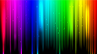 Rainbow colored black background white - a white border free wallpaper