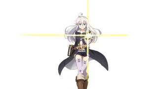 Woman gun sword action hero - a yellow light free wallpaper