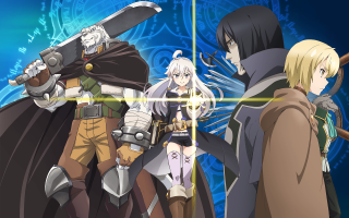 Anime characters swords blue background 2 - sword free wallpaper