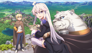 Anime couple hill cat wolf - a hill free wallpaper