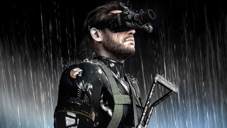 Man wet suit gun binoculars - the rain free wallpaper