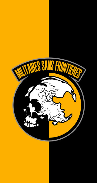 Black yellow background stripe skull - a black stripe free wallpaper