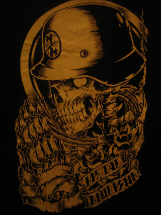 Skull helmet knife drawing skull - ed roth free wallpaper