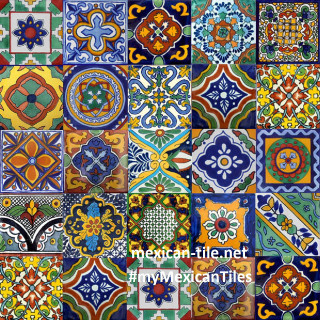 Colorful folk art mosaic tiles - aquirax uno free wallpaper