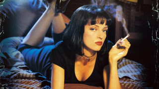 Woman smoking cigarette bed man - the bed free wallpaper