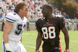 Football players field crowd watching 2 - two football player free wallpaper
