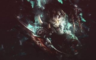 Character demon dark background shoulder - a character free wallpaper