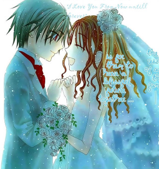 Couple kissing snow quote image - the snow free wallpaper