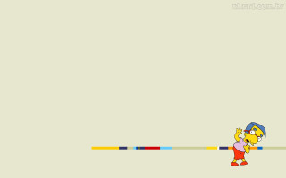 Cartoon character baseball bat white - a minimalist painting free wallpaper