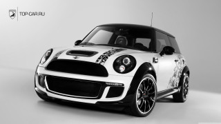 White mini cooper black white - mini free wallpaper
