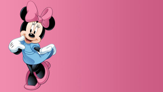 Cartoon character pink bow blue - a pink bow free wallpaper
