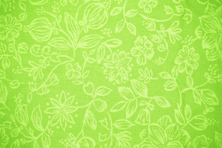 Green background white flowers leaves 2 - a silk screen free wallpaper