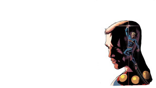 Man sword skull shoulder behind - a comic book free wallpaper