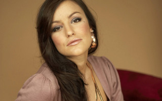 Woman long hair necklace couch - flavia bloi free wallpaper