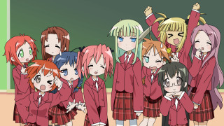 Girls school uniforms group photo - a blackboard free wallpaper