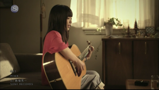 Chizuko yoshida woman sitting guitar - a window behind her free wallpaper