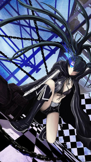 Woman black hair black outfit 2 - long black hair free wallpaper