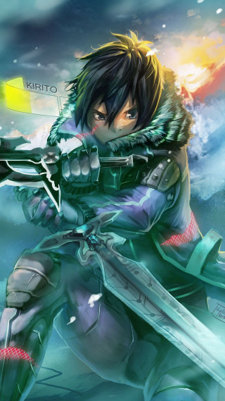 Cedric seaut sword clouds flag - him free wallpaper
