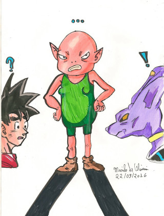 Man green shirt purple dragon - a drawing of a man free wallpaper
