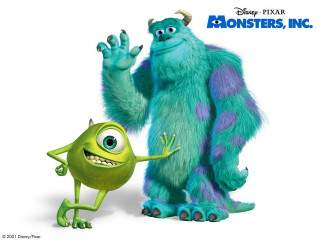 Cartoon character holding ball monster - pixar and disney animation free wallpaper