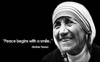 Woman headscarf smile quote mother - peace free wallpaper