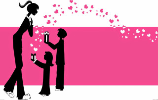 Woman child candle man box 2 - their hand and a man free wallpaper