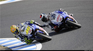 Motorcycle race track blue white 2 - andries both free wallpaper