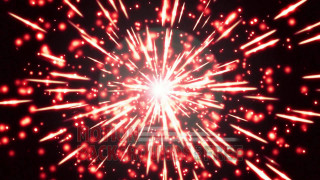 Red white fireworks sparks sky - a hologram free wallpaper