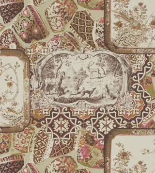 Animal wall pattern flowers border - a picture of a picture free wallpaper