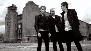 Three men clock tower building - dom qwek free wallpaper